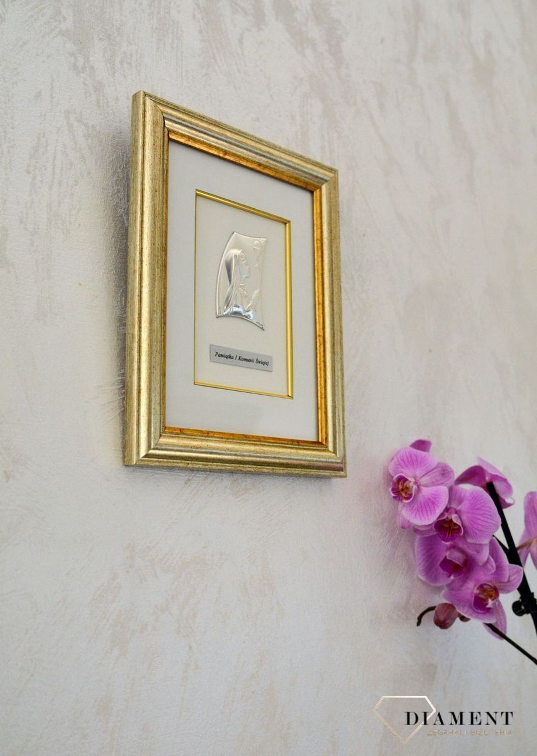 Piękny, srebrny obraz komunijny dla dziewczynki 35415751 RAM.jpg